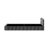 Bed Frame Double Size Tufted Headboard Grey Velvet