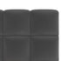 Bed Frame Double Size Tufted Headboard Grey Velvet