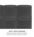 Bed Frame Double Size Tufted Headboard Grey Velvet