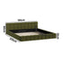Bed Frame King Size Tufted Headboard Green Boucle