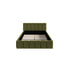 Bed Frame King Single Size Tufted Headboard Green Boucle