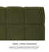 Bed Frame King Single Size Tufted Headboard Green Boucle