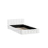 Bed Frame King Single Size Tufted Headboard White Boucle