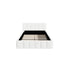 Bed Frame King Single Size Tufted Headboard White Boucle