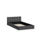 Bed Frame King Single Size Tufted Headboard Grey Velvet