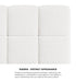 Bed Frame Queen Size Tufted Headboard White Boucle