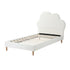 Bed Frame Single Size Kids Bed Frame White Leather