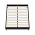 Oikiture Bed Frame Double Size Bed Base Black Leather