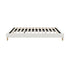 Bed Frame Double Size Bed Base White Boucle
