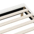 Bed Frame Double Size Bed Base White Boucle