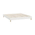 Bed Frame King Size Bed Base White Boucle