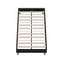 Oikiture Bed Frame King Single Bed Base Black Leather