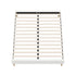 Bed Frame Queen Size Bed Base White Boucle