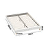 Bed Frame Queen Size Bed Base White Boucle