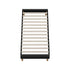 Oikiture Bed Frame Single Size Bed Base Black Leather