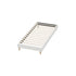 Bed Frame Single Size Bed Base White Boucle