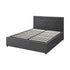 Bed Frame Double Size Gas Lift Base Storage Fabric Grey
