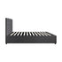 Bed Frame Double Size Gas Lift Base Storage Fabric Grey