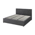 Bed Frame King Size Gas Lift Base Storage Fabric Grey