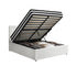 Oikiture Bed Frame King Single Size with Mattress White Leather