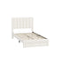 Bed Frame King Single Headboard Platform with Drawer Beige