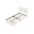 Bed Frame King Single Headboard Platform with Drawer Beige