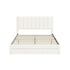 Queen Bed Frame Headboard Platform Base with Drawer Beige