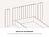 Queen Gas‑Lift Bed Frame – Extended Velvet Headboard, Storage, Grey