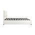 Double Bed Frame with Storage Space Gas Lift White