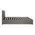 King Bed Frame with Storage Space Gas Lift Grey