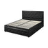 Queen Bed Frame with Storage Space Gas Lift Black