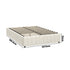 Bed Frame Double Size Gas Lift Storage Base Velvet Cream