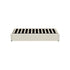 Bed Frame King Single Gas Lift Base Velvet Cream