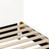 Bed Frame Queen Size White Boucle Cloud Shape