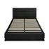 Double Bed Frame Gas Lift RBG Storage Space Black