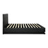 Double Bed Frame Gas Lift RBG Storage Space Black