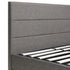 Oikiture King Bed Frame with Gas Lift LED Storage Space Grey