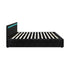 Bed Frame RGB LED King Size Gas Lift Storage Base Black