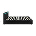 Bed Frame RGB LED Queen Size Gas Lift Storage Base Black