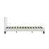 Oikiture Bed Frame King Single Base White Boucle TOFU