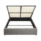 Oikiture Bed Frame Double Size Gas Lift Base With Storage