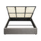 Oikiture Bed Frame King Size Gas Lift Base With Storage
