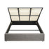 Oikiture Bed Frame King Size Gas Lift Base With Storage
