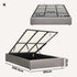 Oikiture Bed Frame King Size Gas Lift Base With Storage