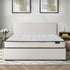 Oikiture Bed Frame King Size Gas Lift Boucle Beds With Mattress Set