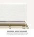 King Single Bed Frame Wood Slats Boucle White