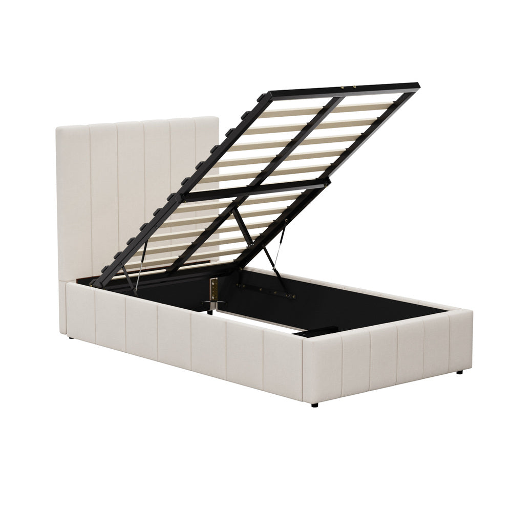 Bed Frame King Single Gas Lift Storage Base VISH