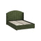 Bed Frame Double With Gas Lift Storage USB Charging Velvet