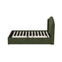 Bed Frame Double With Gas Lift Storage USB Charging Velvet