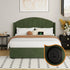 Bed Frame Double With Gas Lift Storage USB Charging Velvet